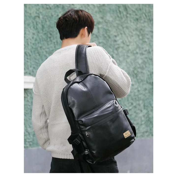 Mochila de cuero de lujo para hombre