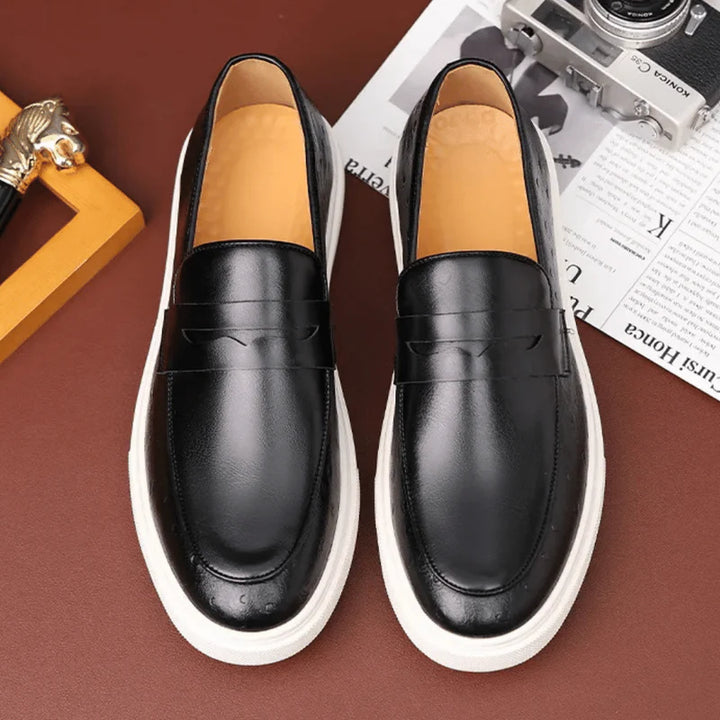 Vacellis® Leather Slip On Loafer