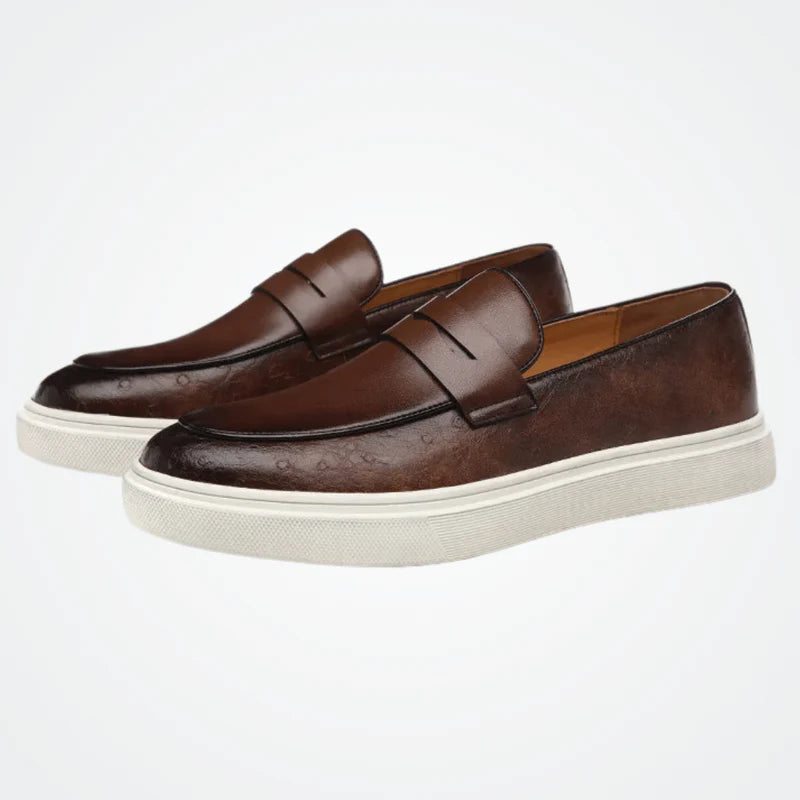 Vacellis® Leather Slip On Loafer