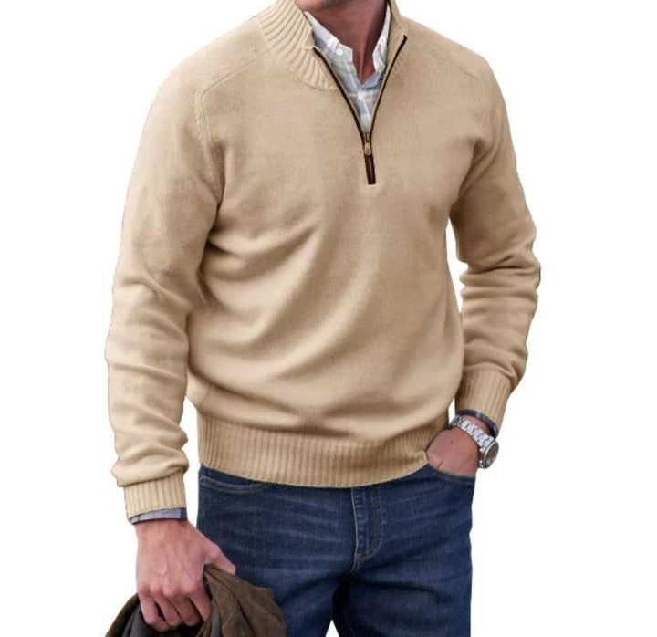 Fine Quarter Zip Sweater