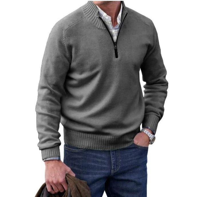 Fine Quarter Zip Sweater