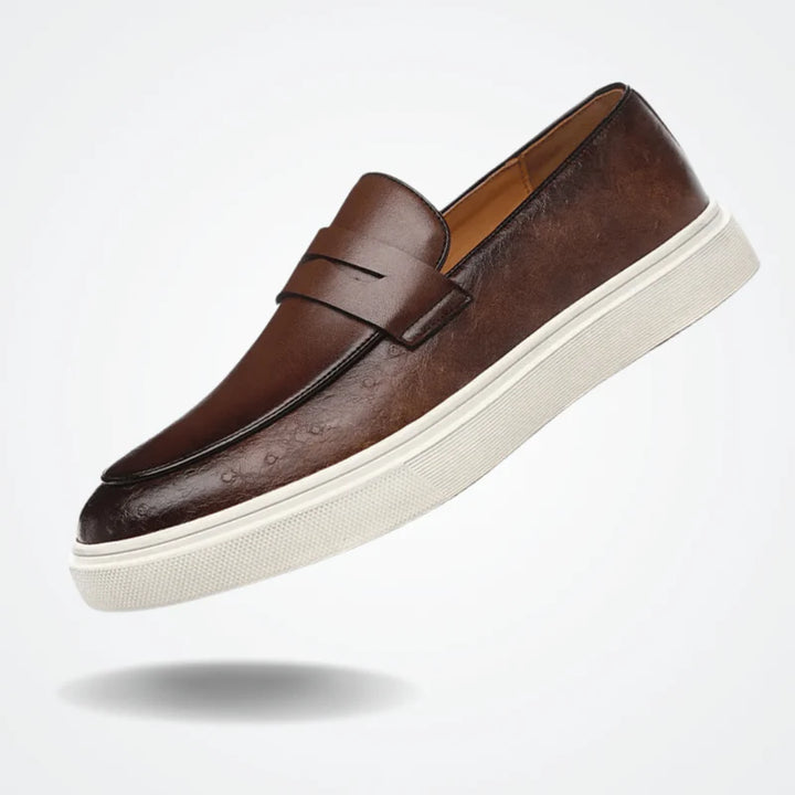 Vacellis® Leather Slip On Loafer