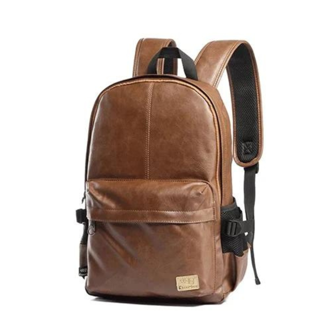 Mochila de cuero de lujo para hombre