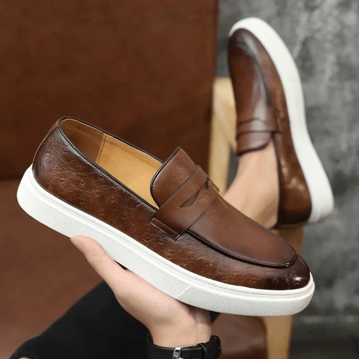 Vacellis® Leather Slip On Loafer