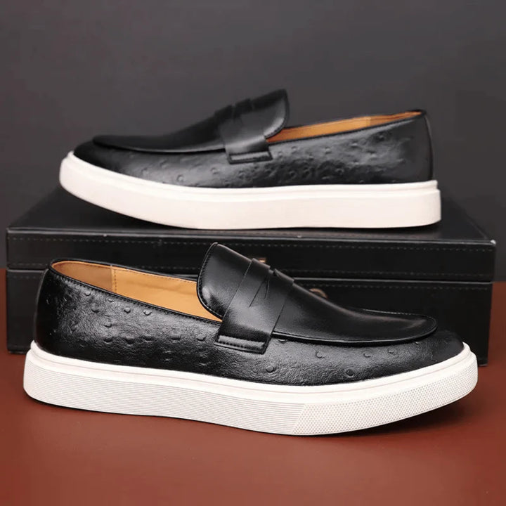 Vacellis® Leather Slip On Loafer