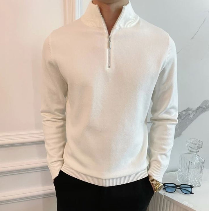 Fine Quarter Zip Sweater