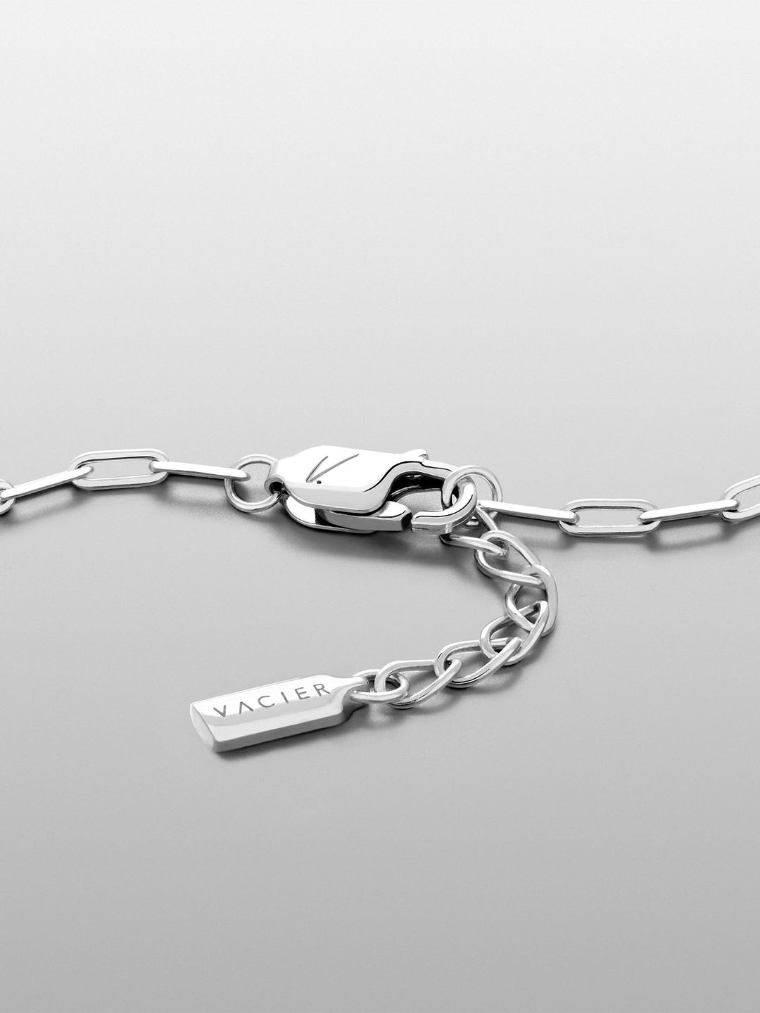 PULSERA DE CADENA CLIP EN PLATA