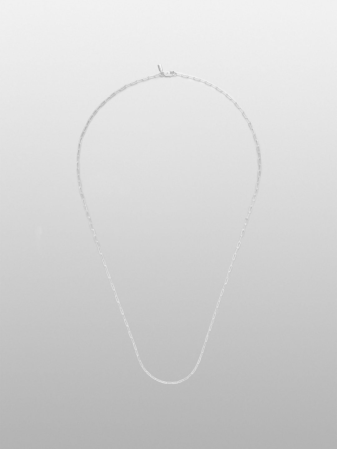 CLIP CHAIN NECKLACE IN SILVER