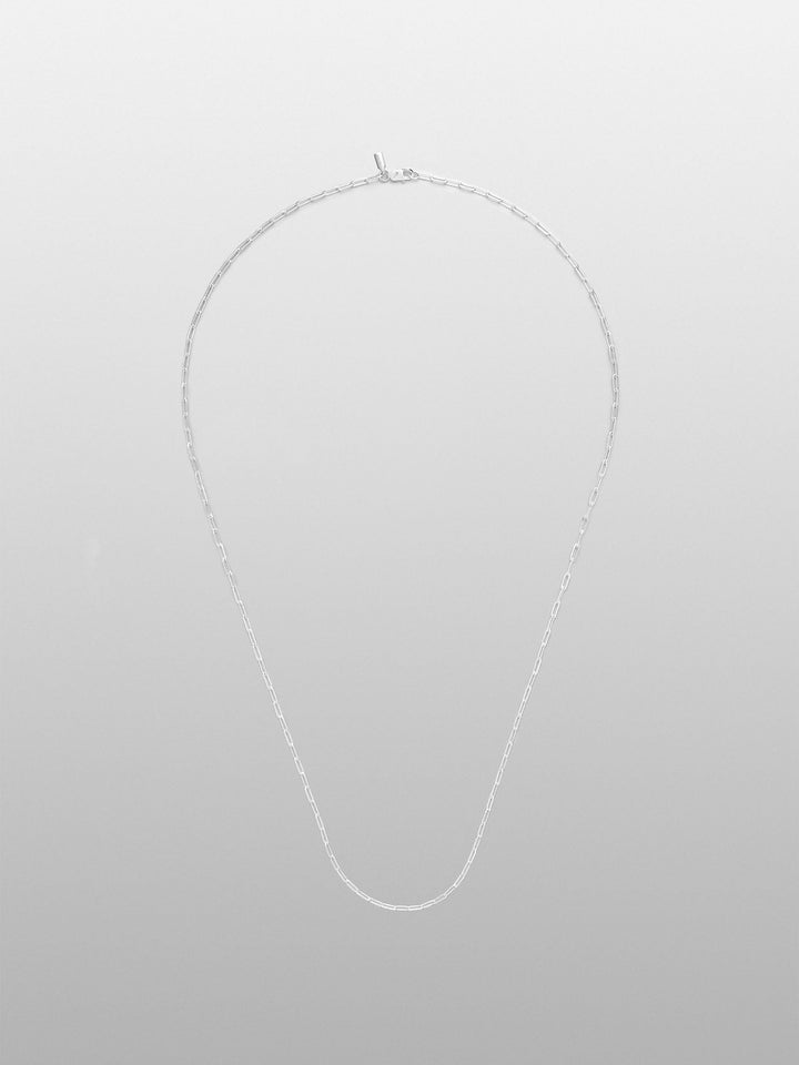 CLIP CHAIN NECKLACE IN SILVER