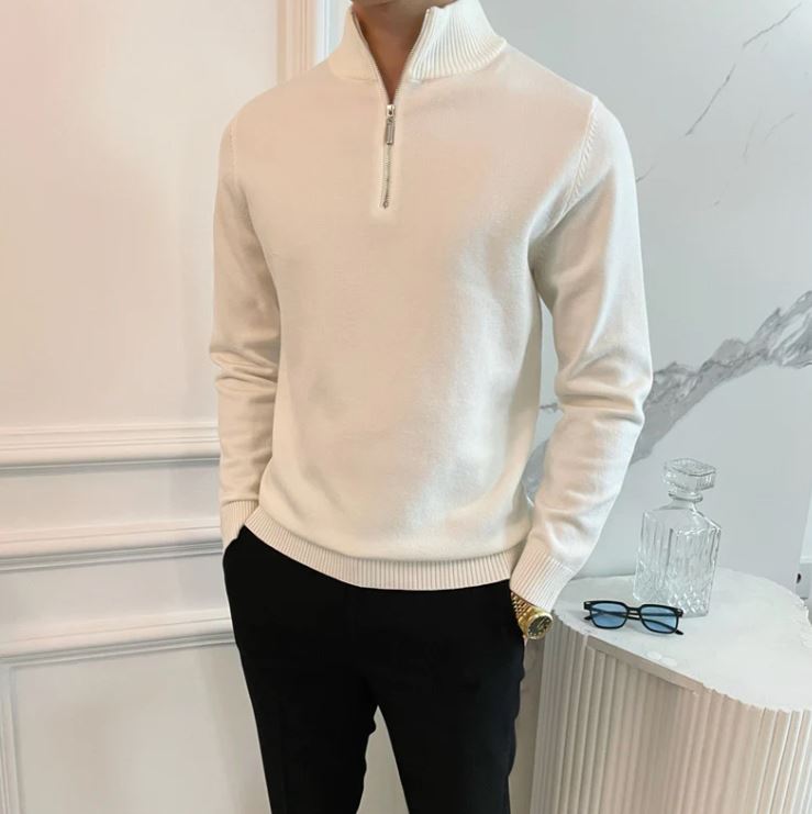 Fine Quarter Zip Sweater