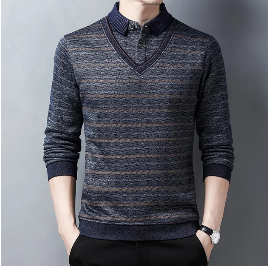 Knitted Fleece Sweater