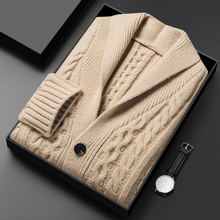 Jacquard Knitted Cardigan