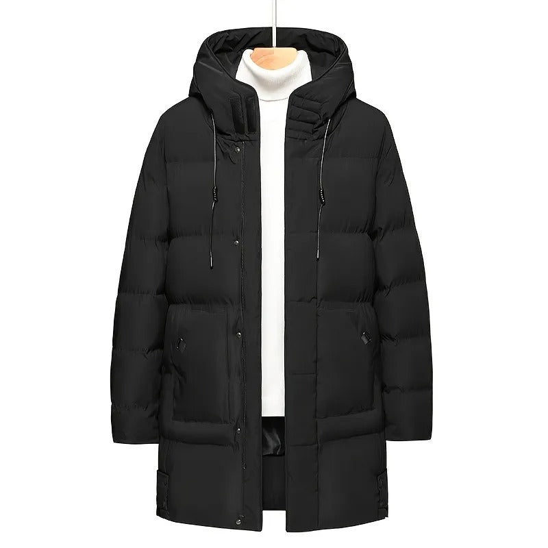 Hooded Mid-length Jacket