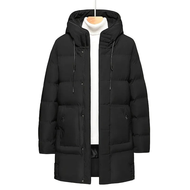 Hooded Mid-length Jacket