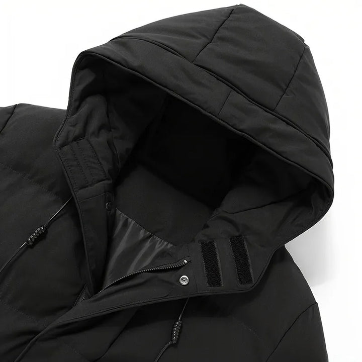 Hooded Mid-length Jacket