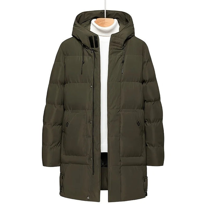 Hooded Mid-length Jacket