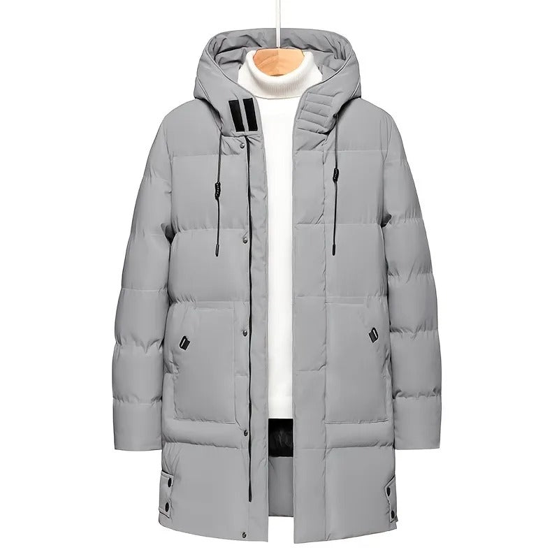 Hooded Mid-length Jacket