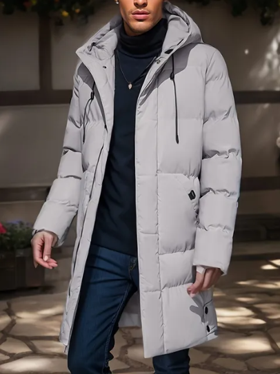 Hooded Mid-length Jacket