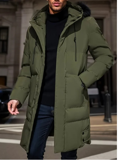 Hooded Mid-length Jacket