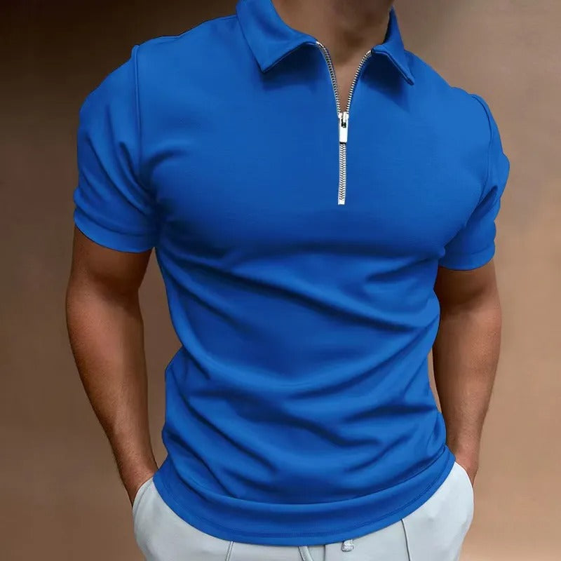 Zipper Polo Shirt