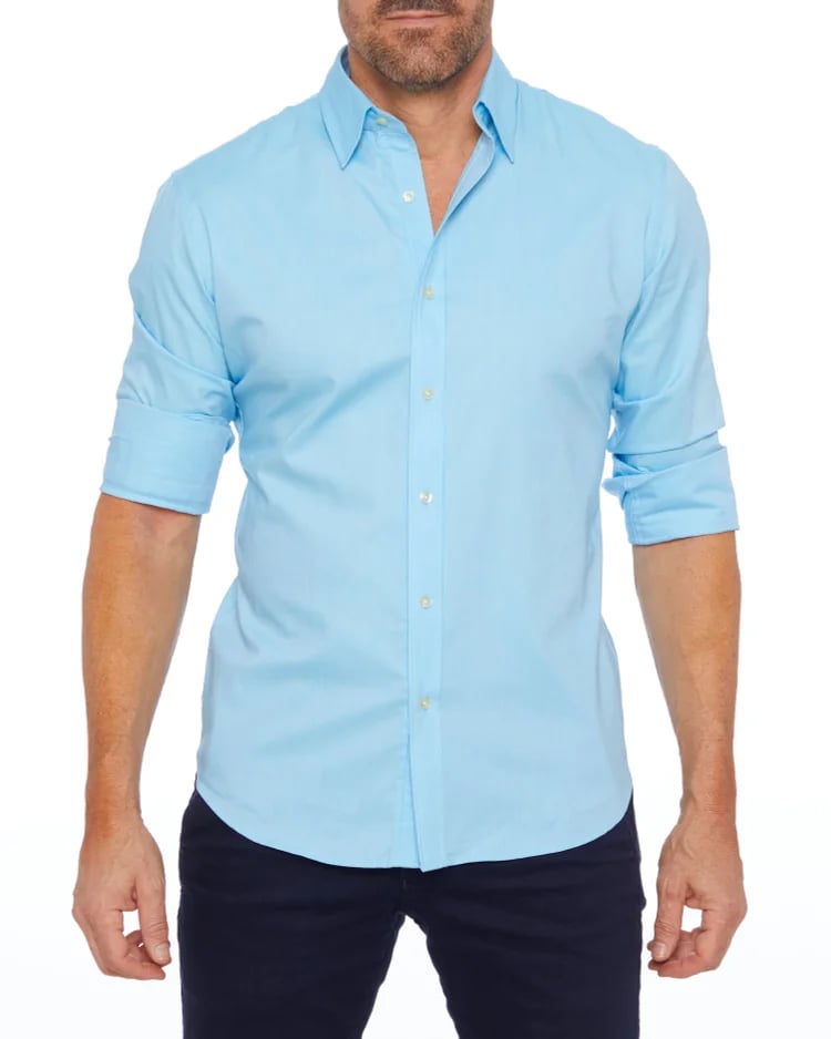 Camisa Oxford elástica con cremallera 