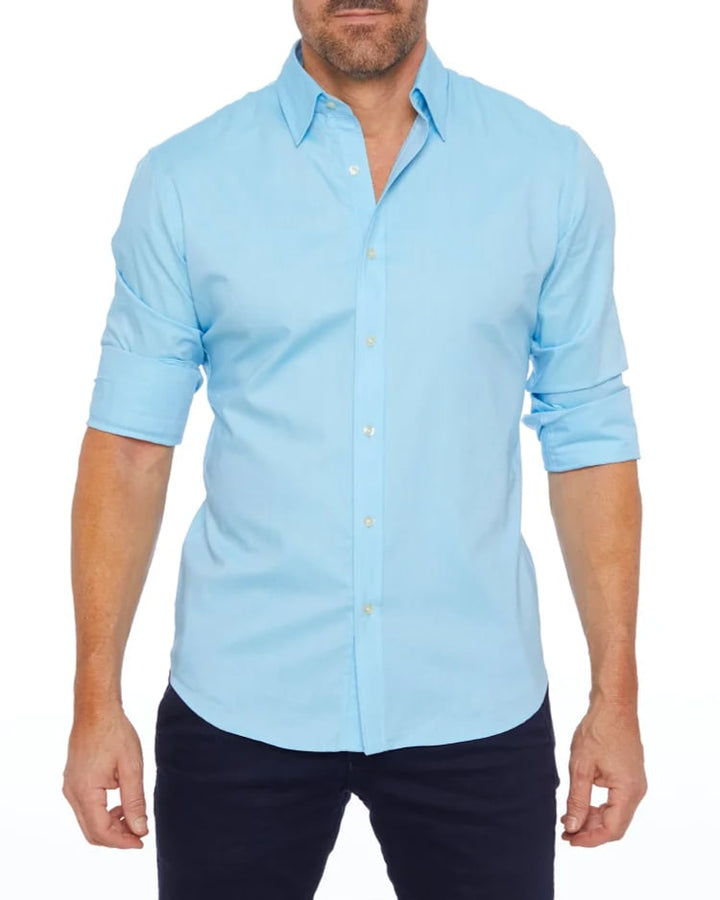 Camisa Oxford elástica con cremallera 