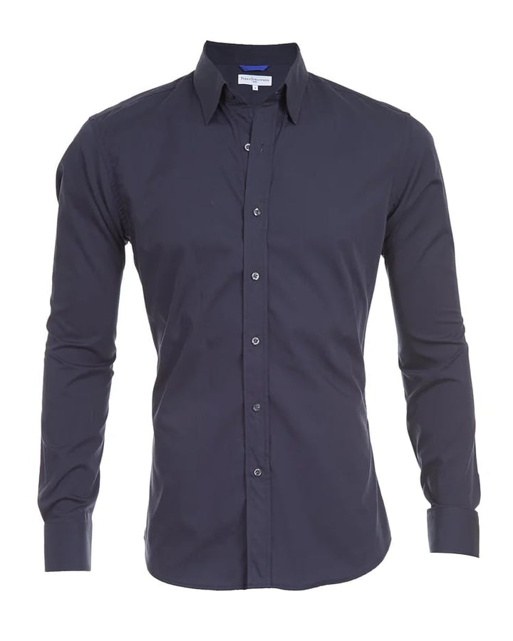 Camisa Oxford elástica con cremallera 