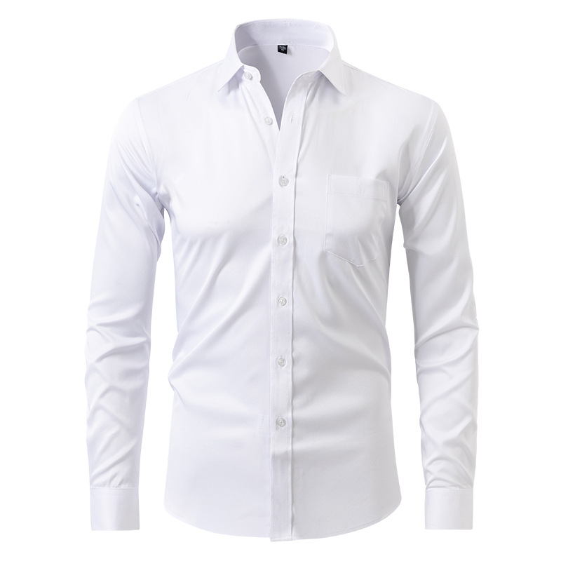 Camisa antiarrugas transpirable de alta elasticidad 